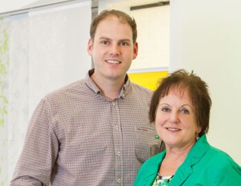 Markus und Gabriele Böser im Ladengeschäft Bretten